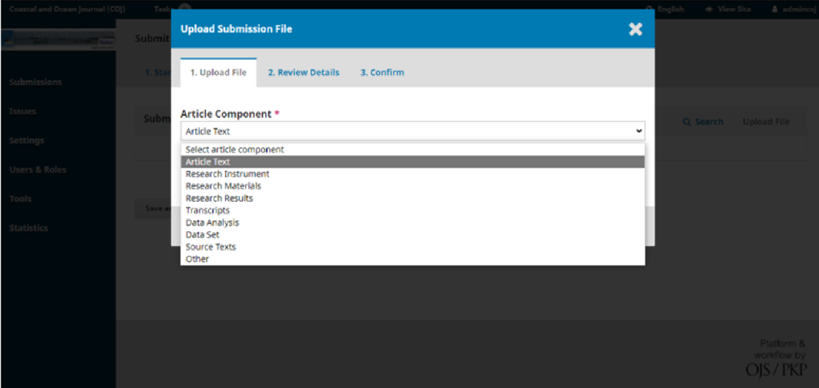 Upload Manuscript